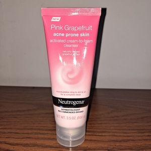 Neutrogena pink grapefruit cream-to-foam cleanser